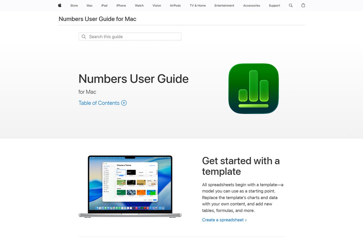 Mac user guide opening page with getting started topics