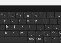 On-Screen Keyboard with the ScrLk key highlighted in red