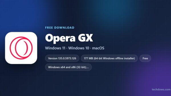 Download Opera GX for PC, Windows 11/10 & Mac (Free)