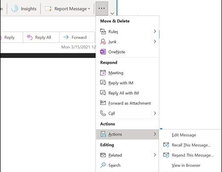 How to Recall an Email in Outlook: Unsend or Replace Messages