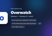 Overwatch card with price, storage need and supported systems