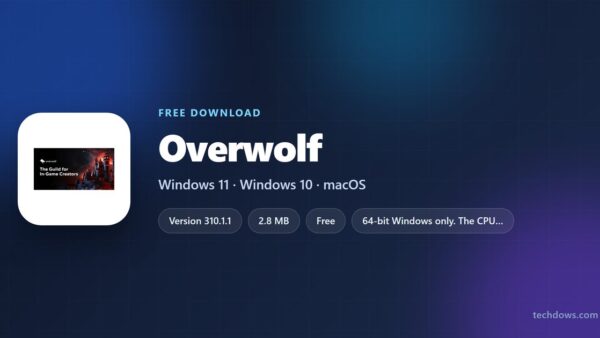 Download Overwolf for PC, Windows 11 and Windows 10 (Free)