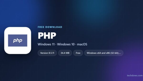 Download PHP for PC, Windows 11/10 & Mac (Free)