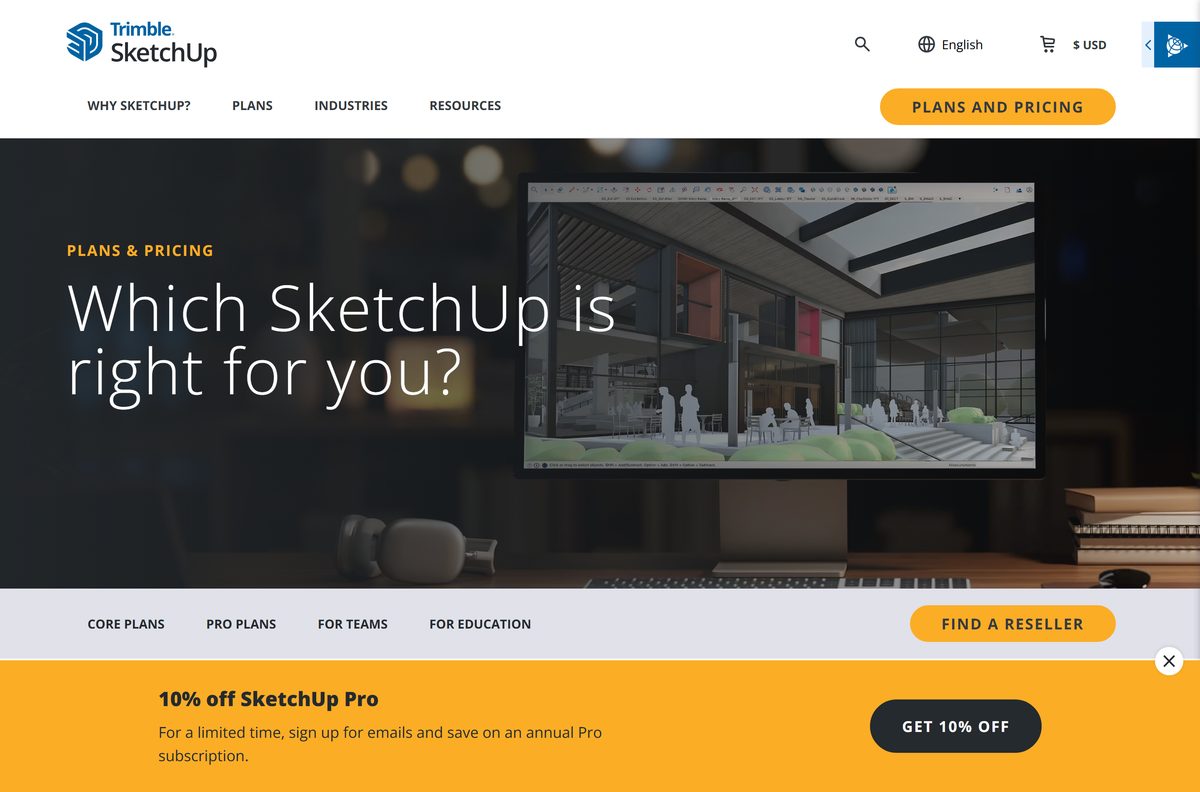 Plans page comparing Go, Pro and Studio subscription tiers