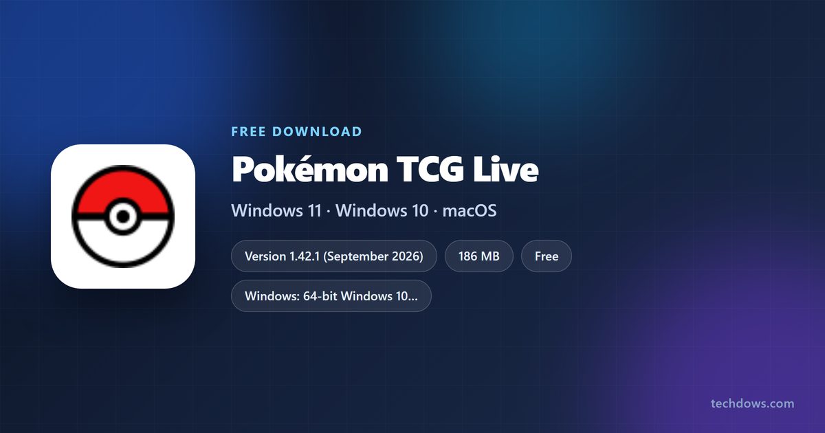 Pokémon TCG Live price, installer size and supported platforms