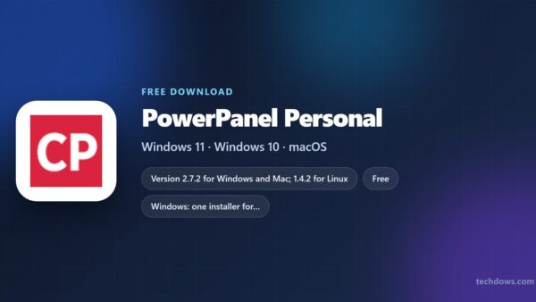 PowerPanel Personal version, price, platforms and installer types