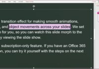 PowerPoint comment pane with highlighted text anchored to a reviewer note