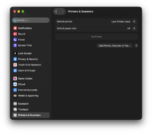 Printers And Scanners Default Printer Settings