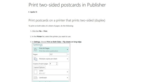 Difference Between Flip on Long Edge and Short Edge