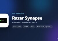 Razer Synapse card with supported Windows and macOS versions