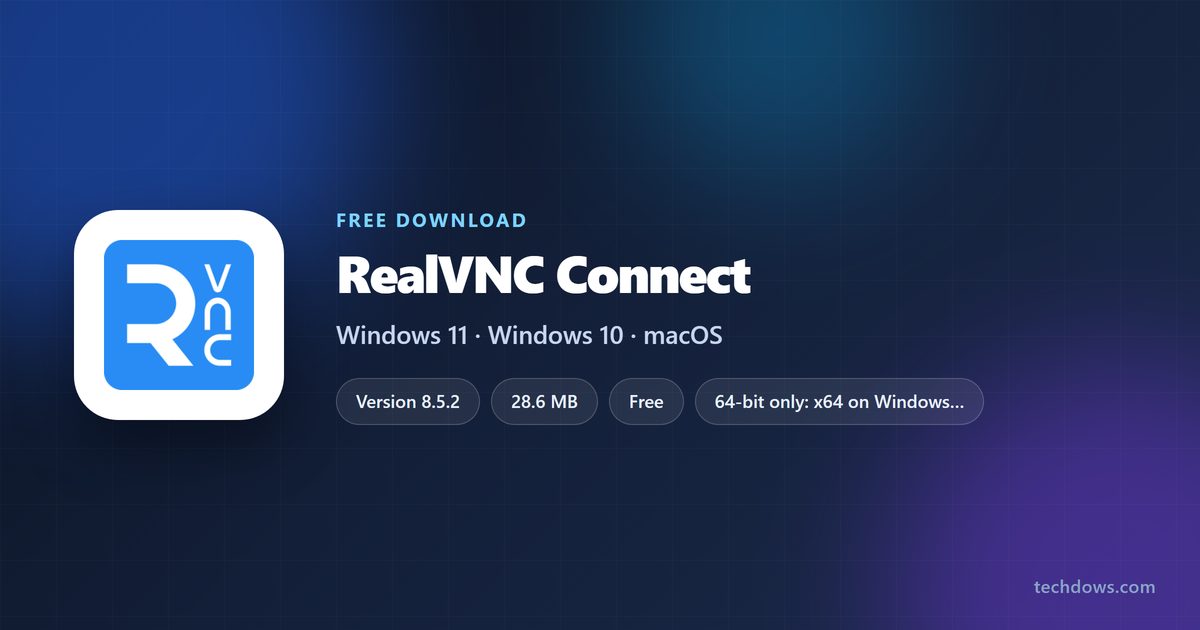 RealVNC Connect version, platforms and plans at a glance