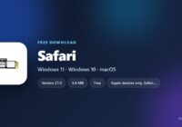Safari specification card with version, price and supported devices