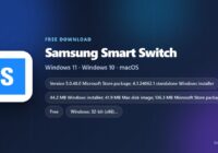 Samsung Smart Switch version, licence, download sizes and supported systems