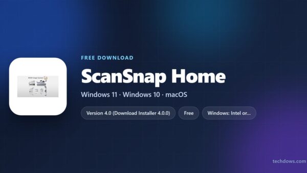 Download ScanSnap Home for PC, Windows 11/10 & Mac (Free)