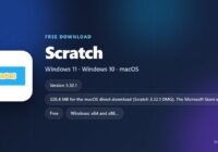 Scratch logo with price, supported systems and download sizes