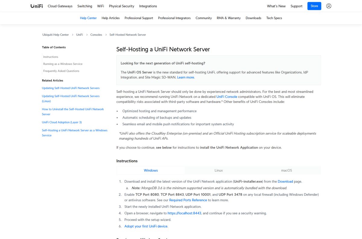 Requirements list showing CPU, memory, storage and browser minimums