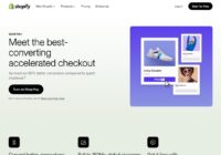 Shopify's Shop Pay landing page with an accelerated checkout button