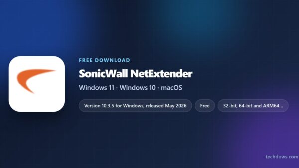 Download SonicWall NetExtender for PC, Windows 11 and 10 (Free)