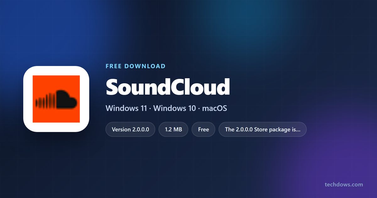 SoundCloud logo beside supported systems, sizes and plan prices