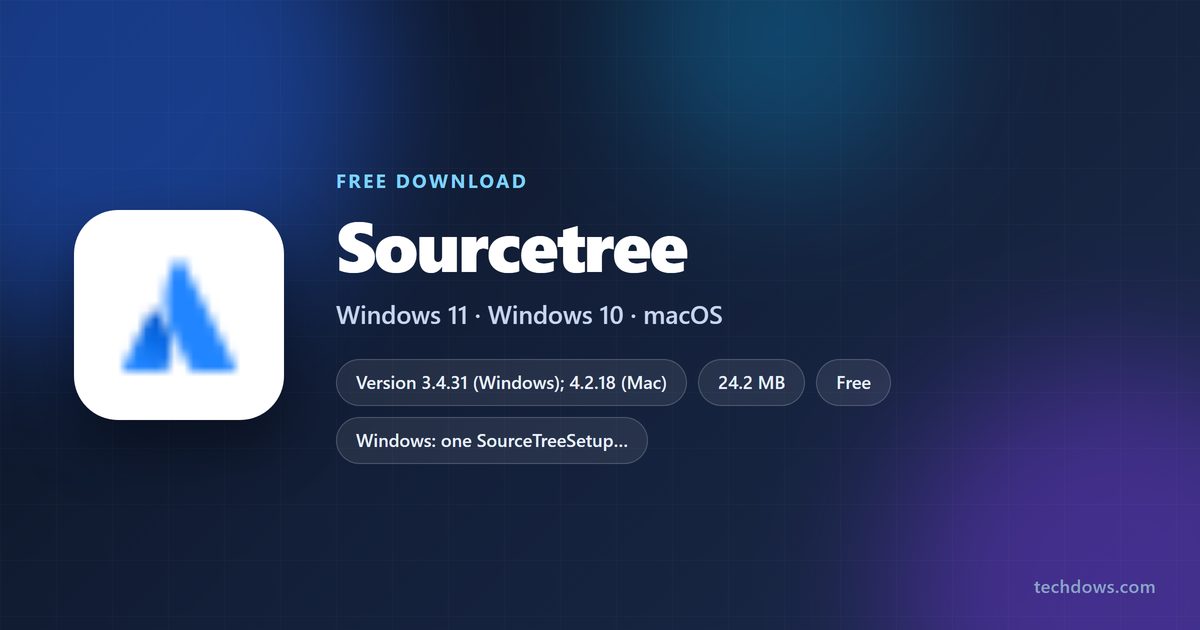 Sourcetree price, version, download sizes and supported systems