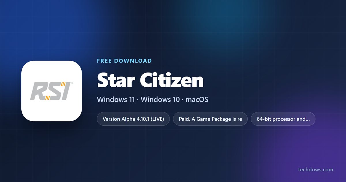 Star Citizen price, storage and Windows requirements at a glance