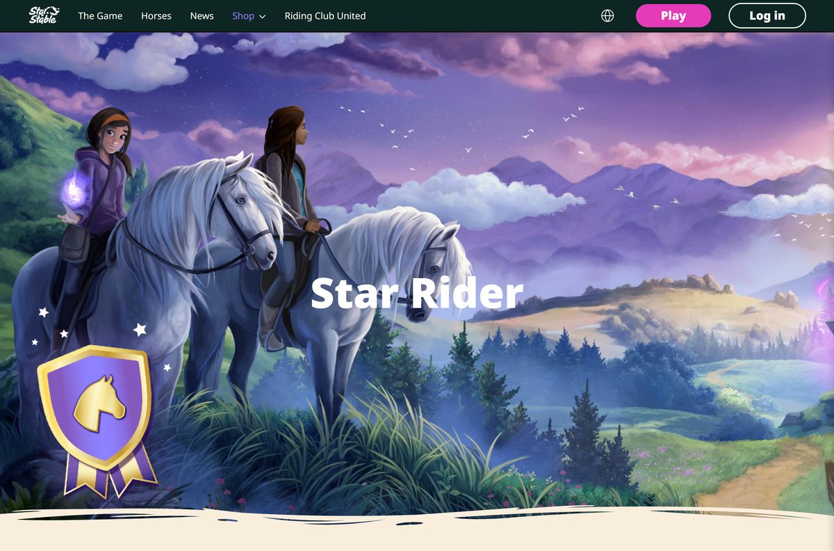 Star Rider membership plans for Star Stable Online with prices