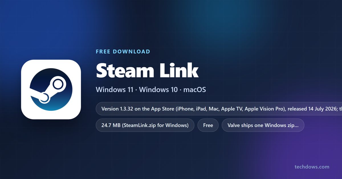 Steam Link download options, price and supported devices
