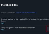Steam Properties dialog with Verify Integrity of Game Files button
