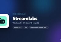 Streamlabs Desktop logo with supported systems and price