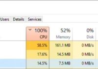 Task Manager Processes tab listing WMI Provider Host among running processes