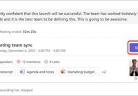 Teams chat message with the View recap button highlighted