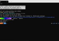 Terminal showing winget upgrade command installing a new PowerShell version