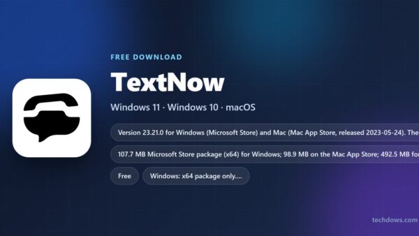 Download TextNow for PC, Windows 11/10 & Mac (Free)