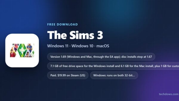 Download The Sims 3 for PC, Windows 11/10 & Mac (Latest Version)