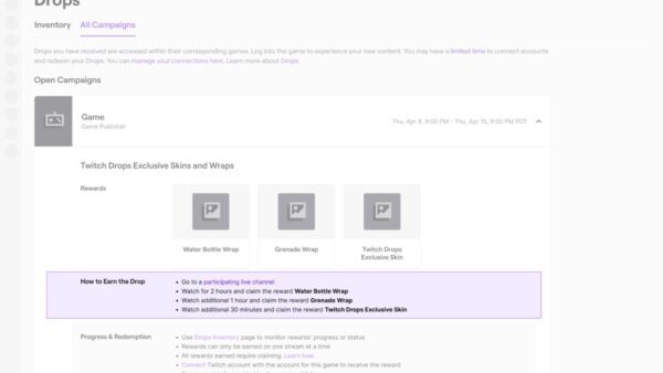 How to Check and Claim Twitch Drops & Rewards