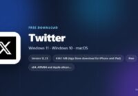 Twitter logo with version, size and supported systems