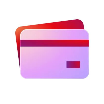 Two stacked credit cards icon from Netflix's payment method page