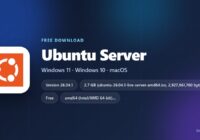 Ubuntu Server spec card with version, size and architectures