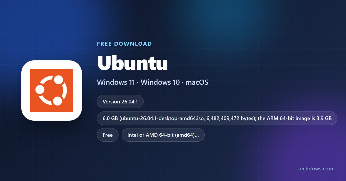 Ubuntu spec card with version, price and supported processors