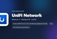 UniFi Network card showing version, platforms and licence terms