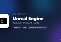 Unreal Engine spec card with requirements, license terms and install route