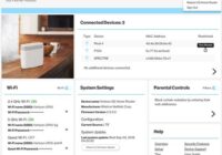 Verizon 5G Home Router home screen with Wi-Fi and device list
