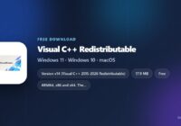 Visual C++ Redistributable download details for Windows 11 PCs