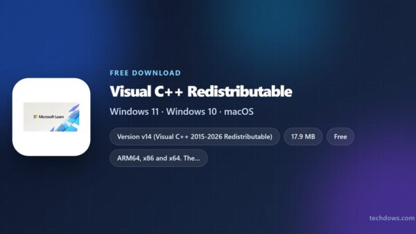 Download Visual C++ Redistributable for Windows 11/10 (Free)