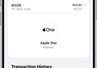 Wallet app Transaction History list under an Apple charge
