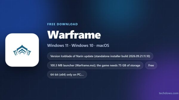 Download Warframe for PC, Windows 11 and Windows 10 (Free)