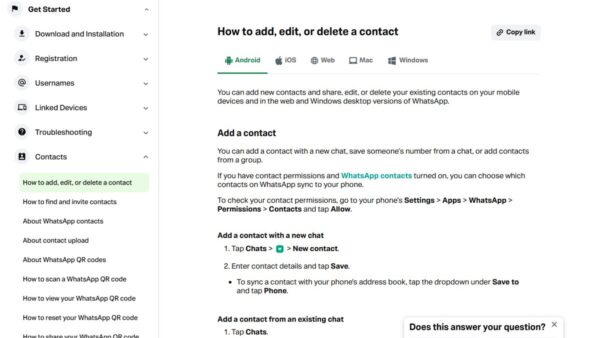 How To Delete WhatsApp Contacts