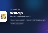 WinZip version, installer sizes and supported operating systems