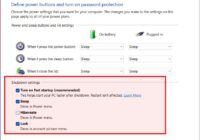 Windows 11 Control Panel page for power, sleep and lid buttons