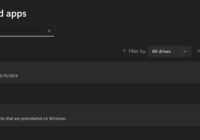 Windows 11 Installed apps list showing Paint 3D found by search